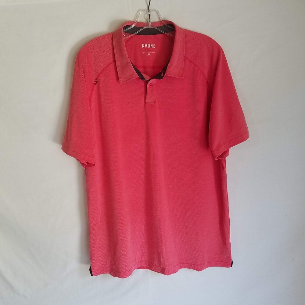 Rhone Men's Size XL Performance‎ Red Golf Polo Shirt